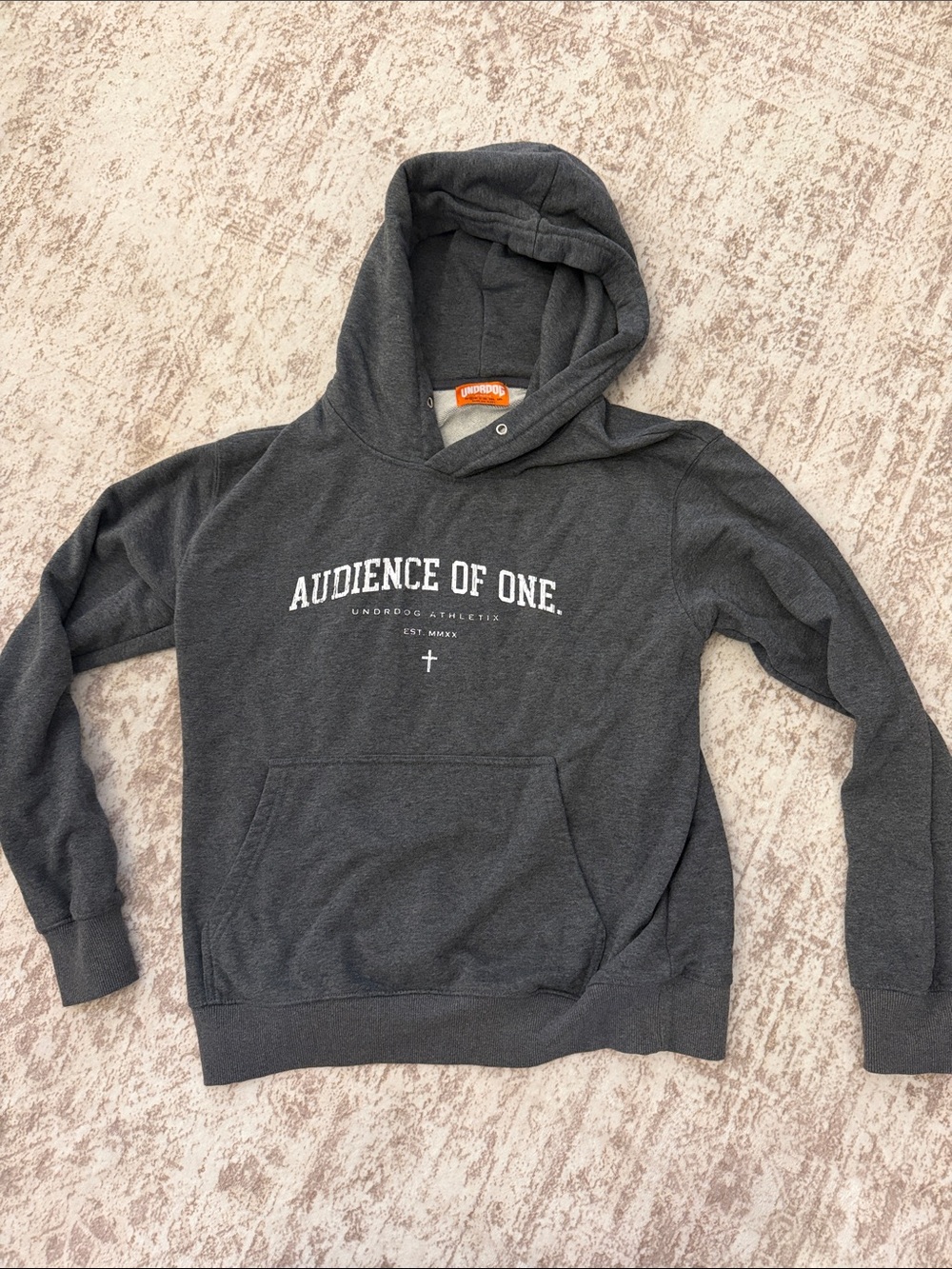 Audience Of One Charcoal Pullover Hoodie -